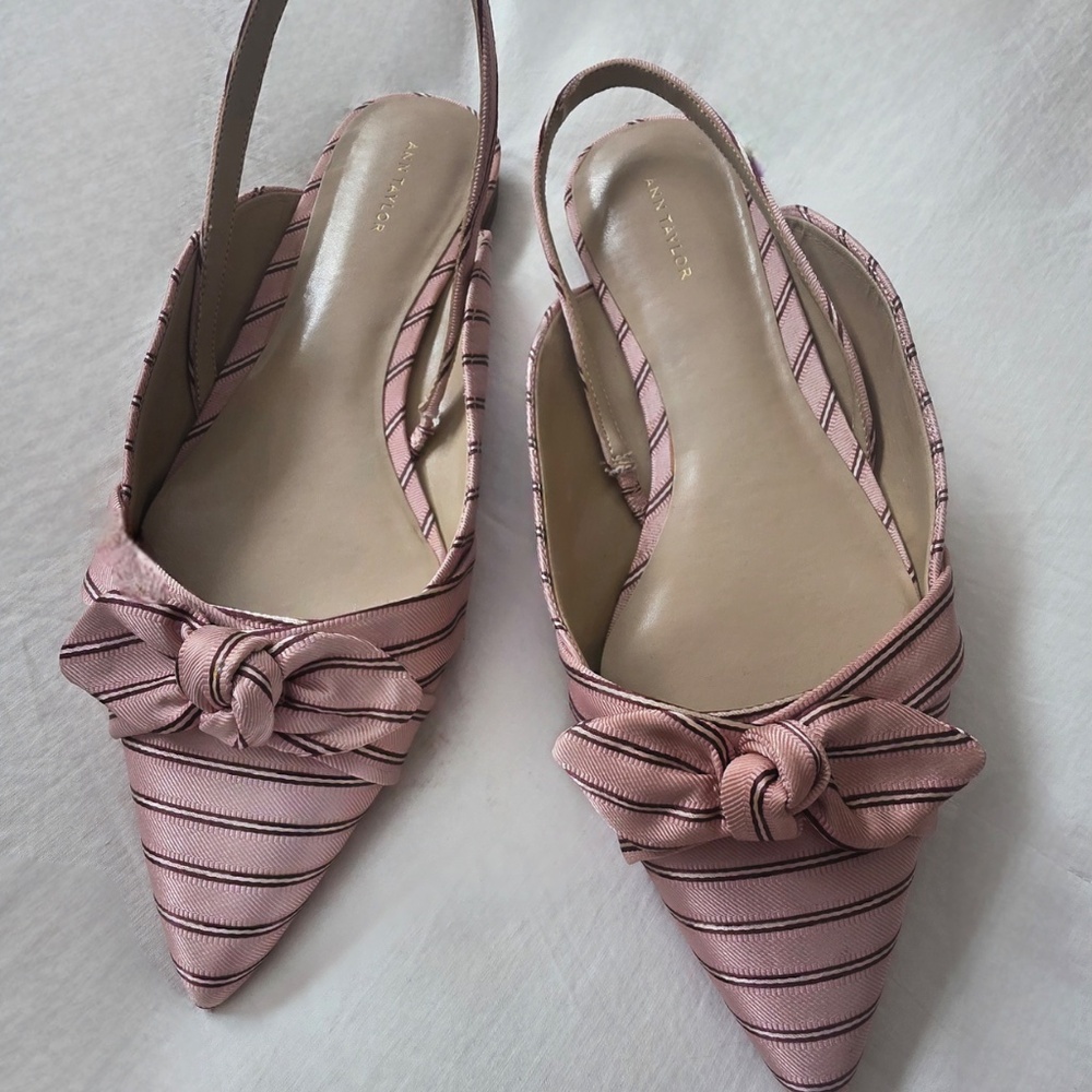 Striped sling backs - Picture 4 of 7